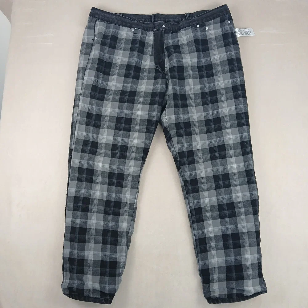 Eddie Bauer 40x30 Mens Jeans Blanket Lined Black